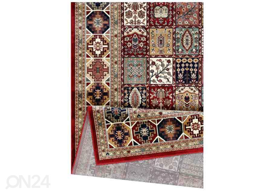 Narma viskoosimatto Zahra red 80x125 cm kuvasuurennos