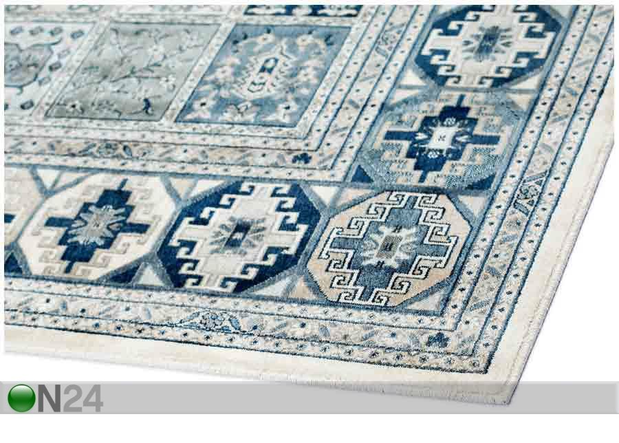 Narma viskoosimatto Zahra sand-blue 80x125 cm kuvasuurennos