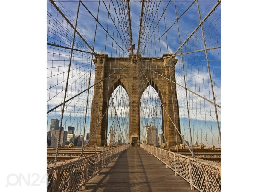 Non-woven kuvatapetti Brooklyn bridge 150x250 cm kuvasuurennos