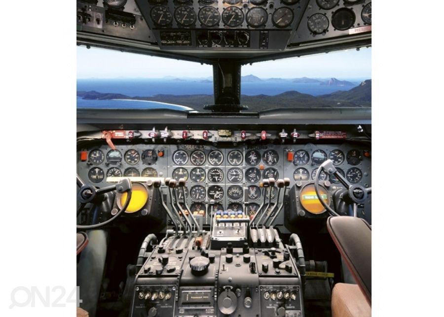 Non-woven kuvatapetti Cockpit view 225x250 cm kuvasuurennos