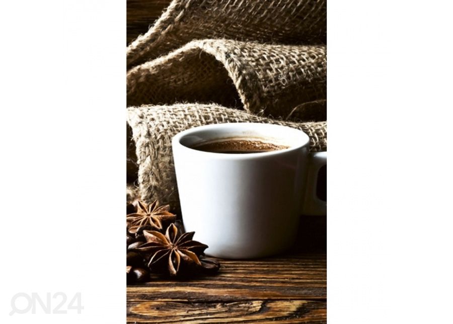 Non-woven kuvatapetti Cup of coffee 150x250 cm kuvasuurennos