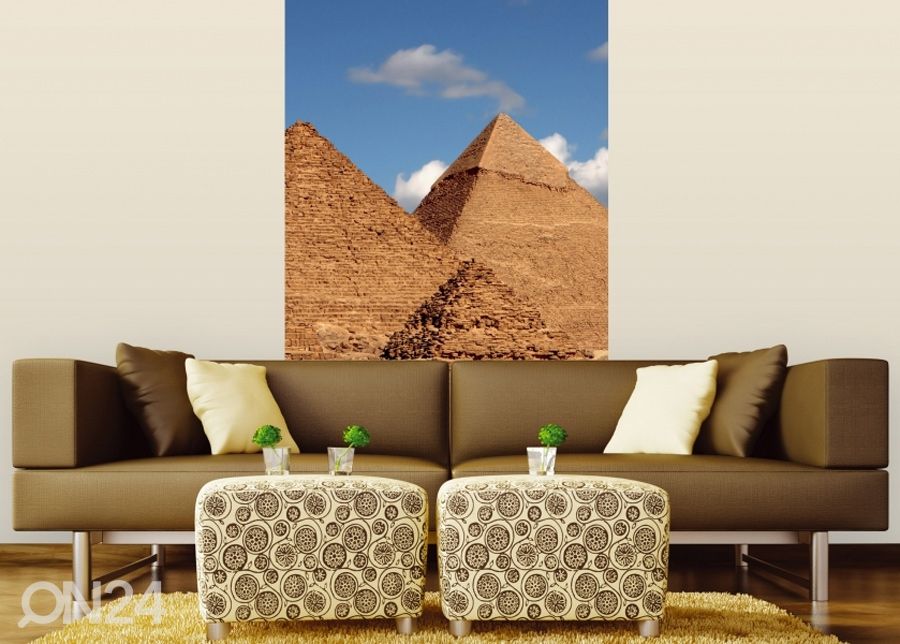 Non-woven kuvatapetti Egypt pyramid 150x250 cm kuvasuurennos