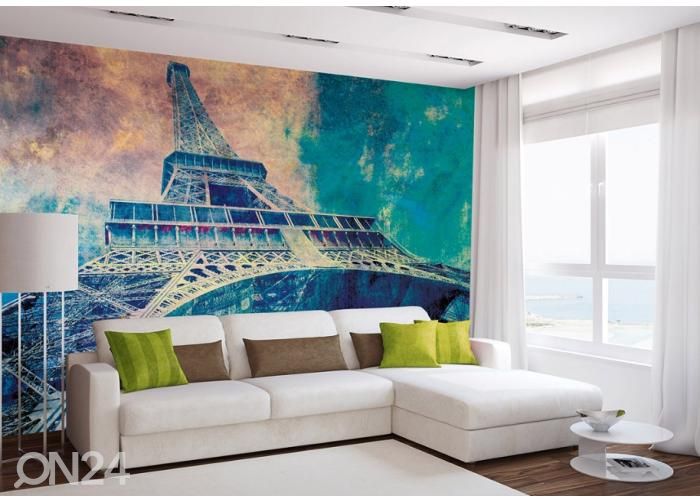 Non-woven kuvatapetti Eiffel Tower Abstract I 150x250 cm kuvasuurennos