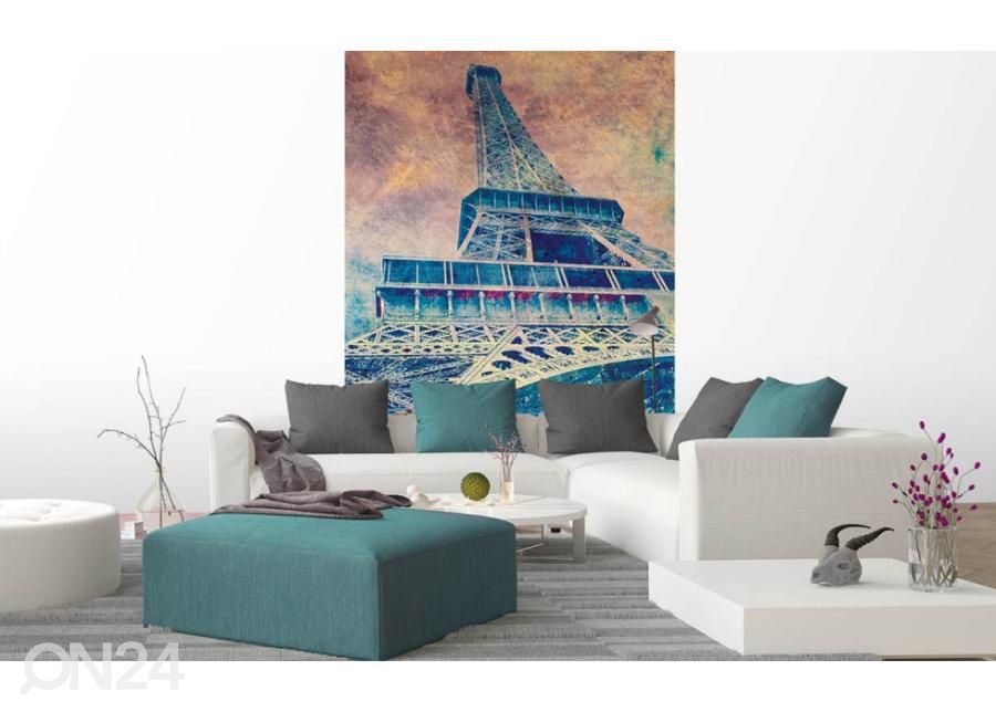 Non-woven kuvatapetti Eiffel Tower Abstract I 150x250 cm kuvasuurennos