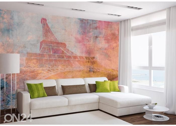Non-woven kuvatapetti Eiffel Tower Abstract II 150x250 cm kuvasuurennos