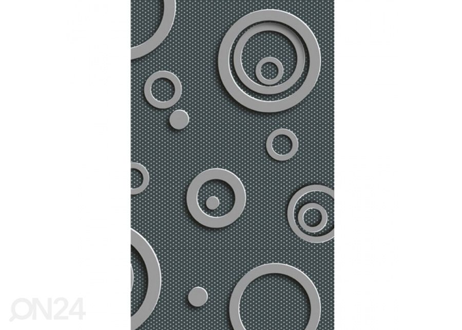 Non-woven kuvatapetti Metal circles 150x250 cm kuvasuurennos
