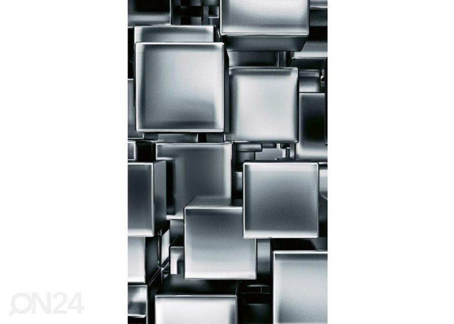 Non-woven kuvatapetti Metal cubes 150x250 cm250 cm kuvasuurennos