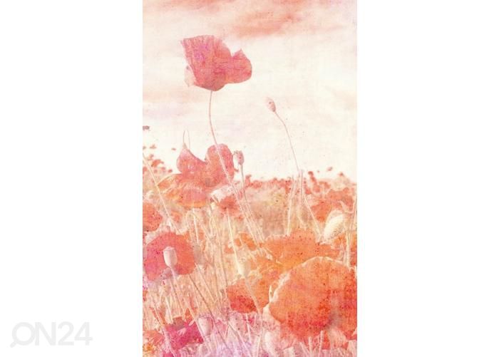 Non-woven kuvatapetti Poppies Abstract 150x250 cm kuvasuurennos