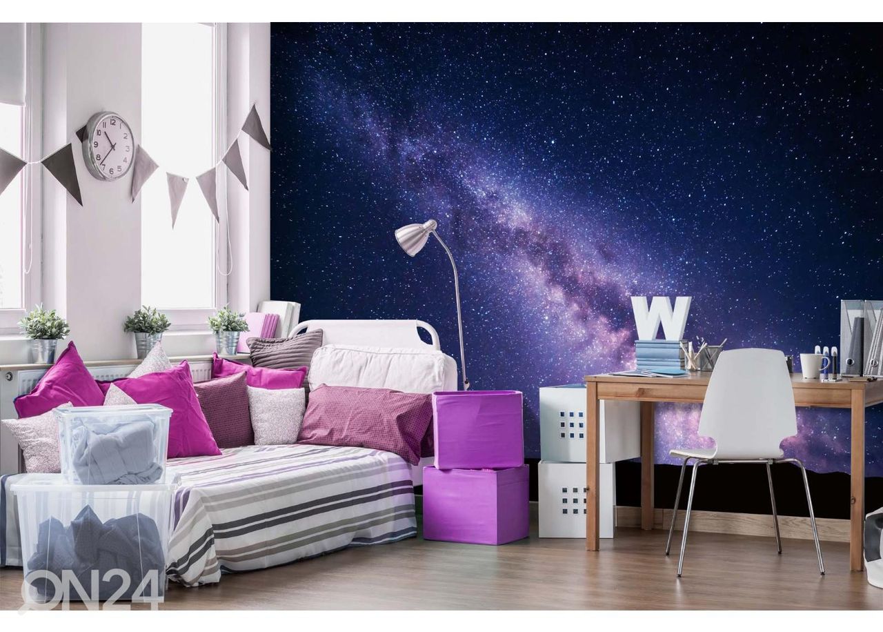 Non-woven kuvatapetti Purple Milky Way kuvasuurennos