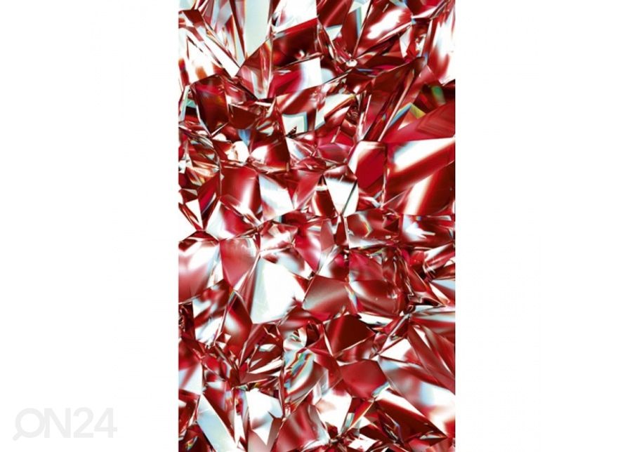 Non-woven kuvatapetti Red crystal 150x250 cm kuvasuurennos