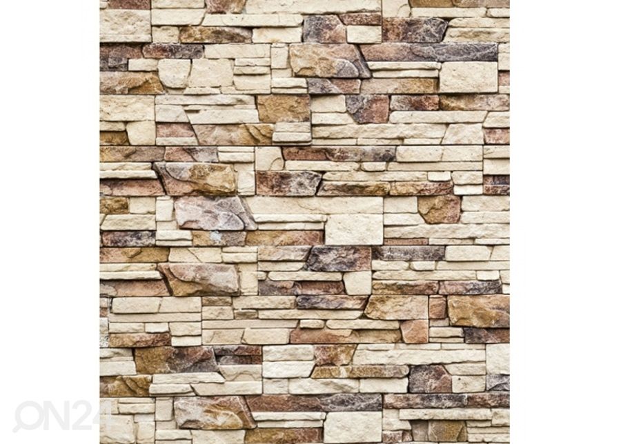 Non-woven kuvatapetti Stone wall 150x250 cm kuvasuurennos