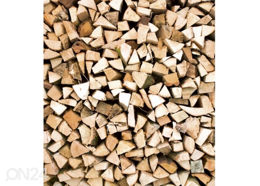 Non-woven kuvatapetti Timber logs 150x250 cm kuvasuurennos