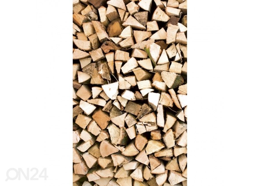 Non-woven kuvatapetti Timber logs 150x250 cm kuvasuurennos