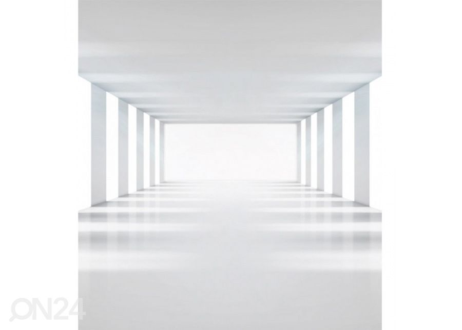 Non-woven kuvatapetti White corridor 225x250 cm kuvasuurennos