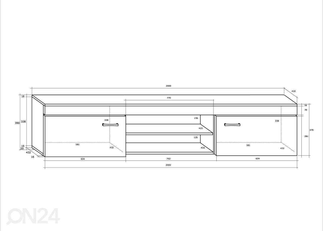 Olohuoneen kalusteryhmä 290 cm kuvasuurennos