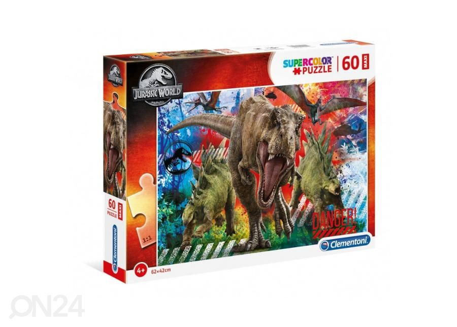 Palapeli Clementoni maxi Jurassic World 60 palaa kuvasuurennos