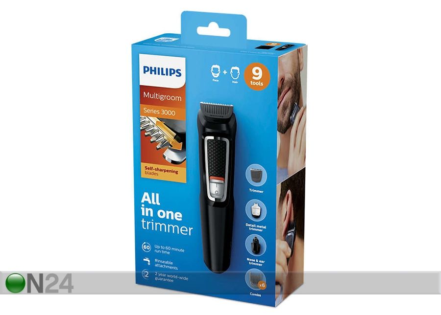 Partatrimmeri Philips Multigroom 3000 kuvasuurennos