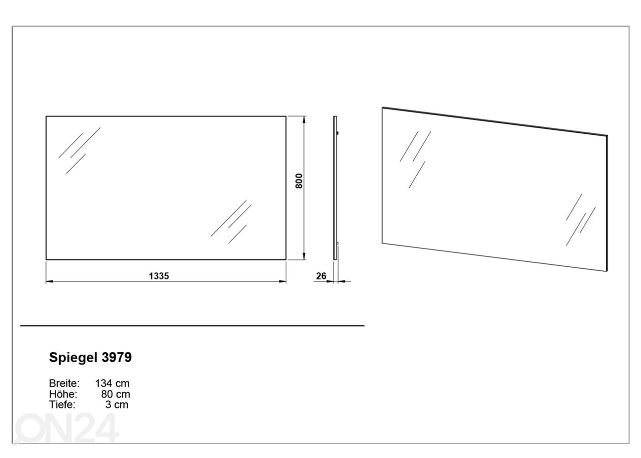 Peili Solino 80x134 cm kuvasuurennos