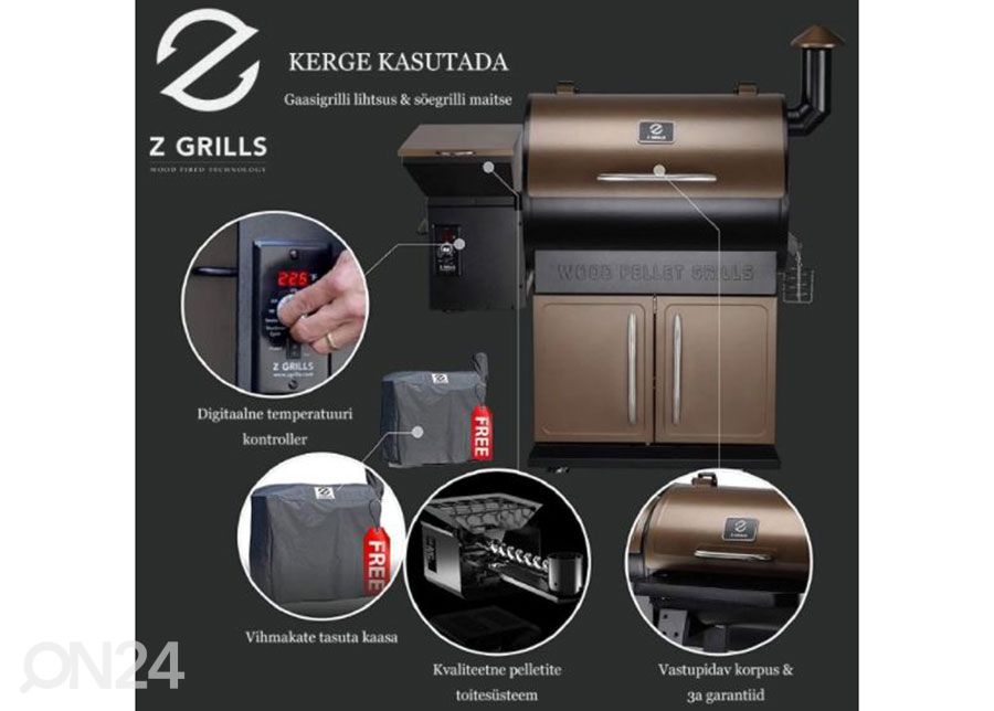 Pellettigrilli Z grills 700C kuvasuurennos