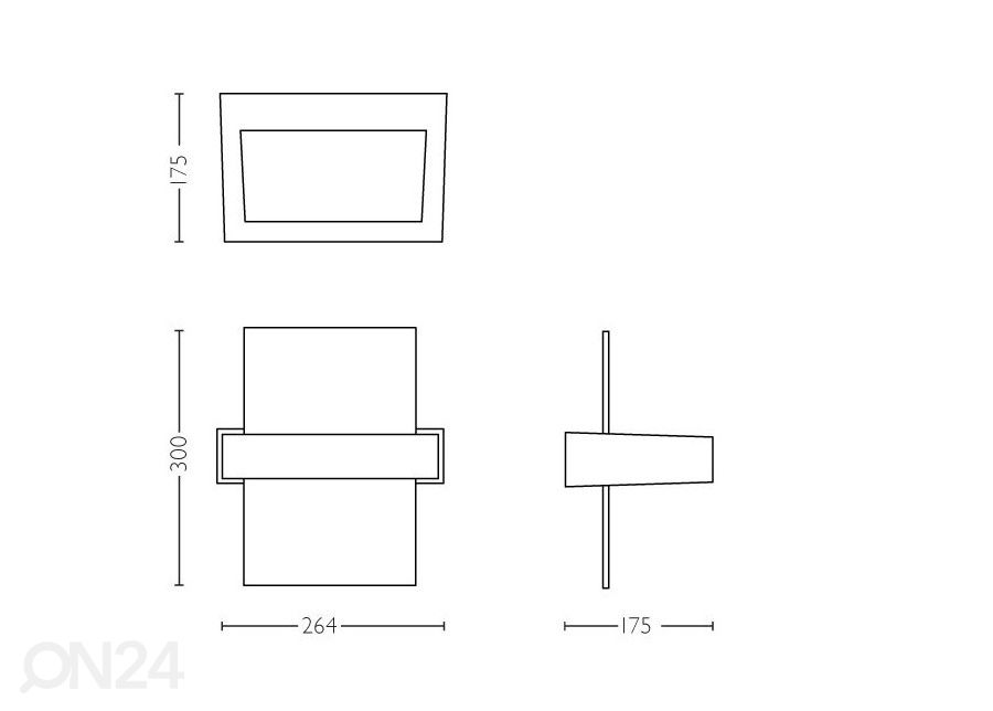 Philips Afterglow seinävalaisin 2x4,5 W 1000lm 2700K kuvasuurennos