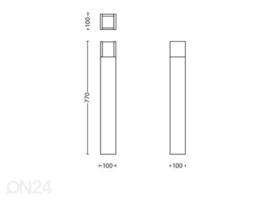 Philips Arbour pylväsvalaisin 1x6 W 600lm 2700K kuvasuurennos