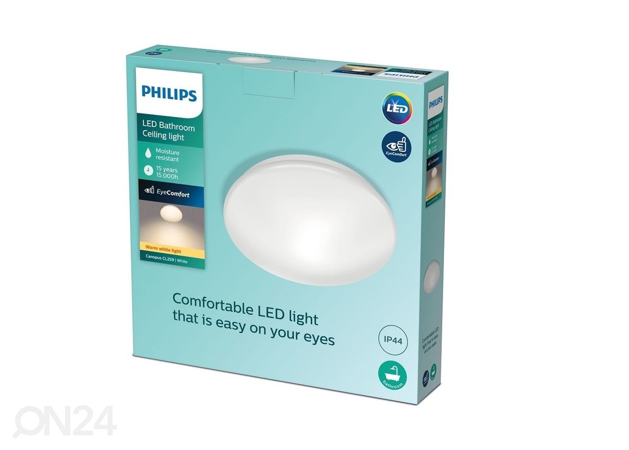 Philips Canopus kylpyhuoneen valaisin 17 W 2700K IP44 kuvasuurennos