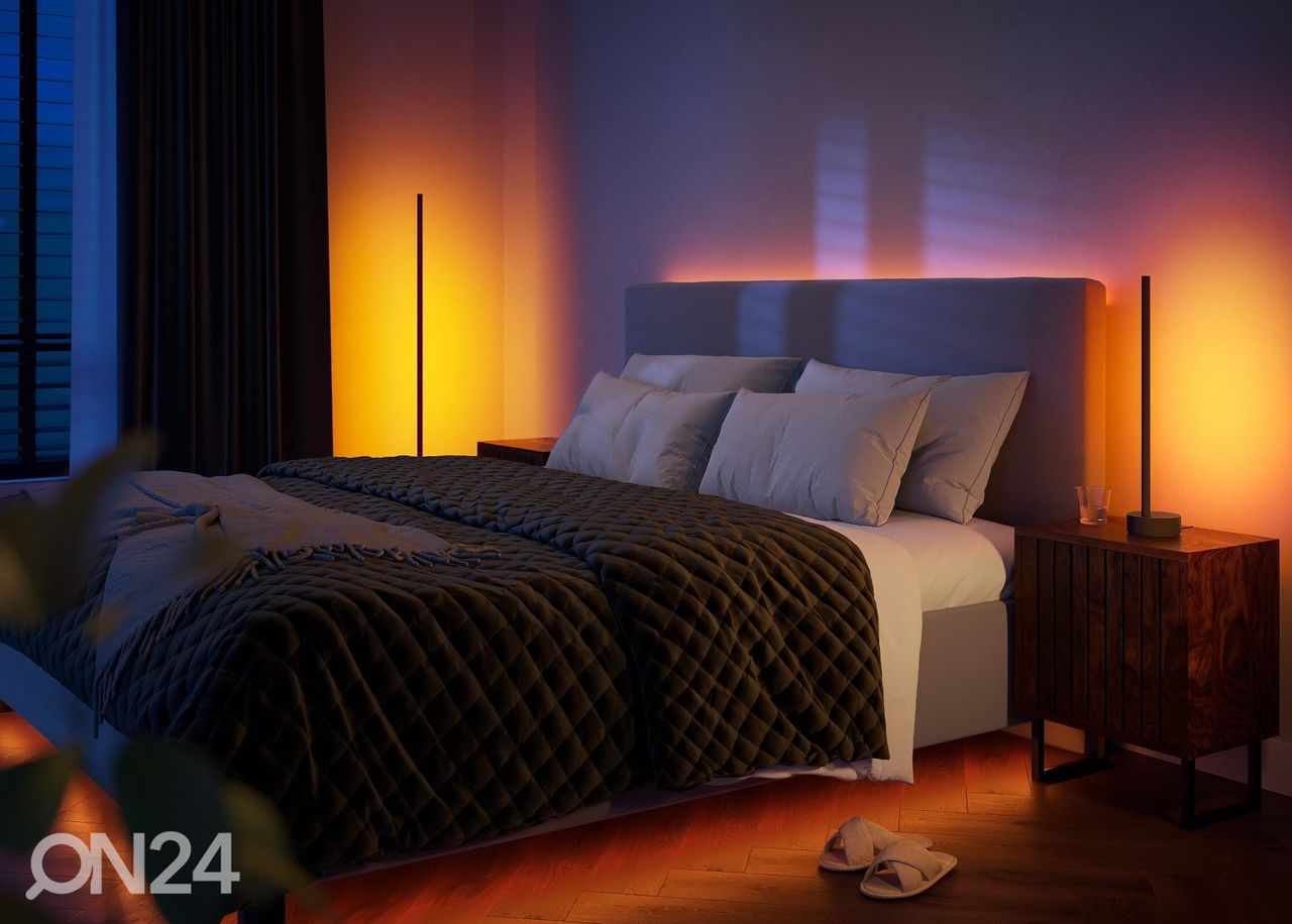 Philips Hue Black and Color ambience pöytävalaisin Signe musta tasaisella värinvaihdolla kuvasuurennos