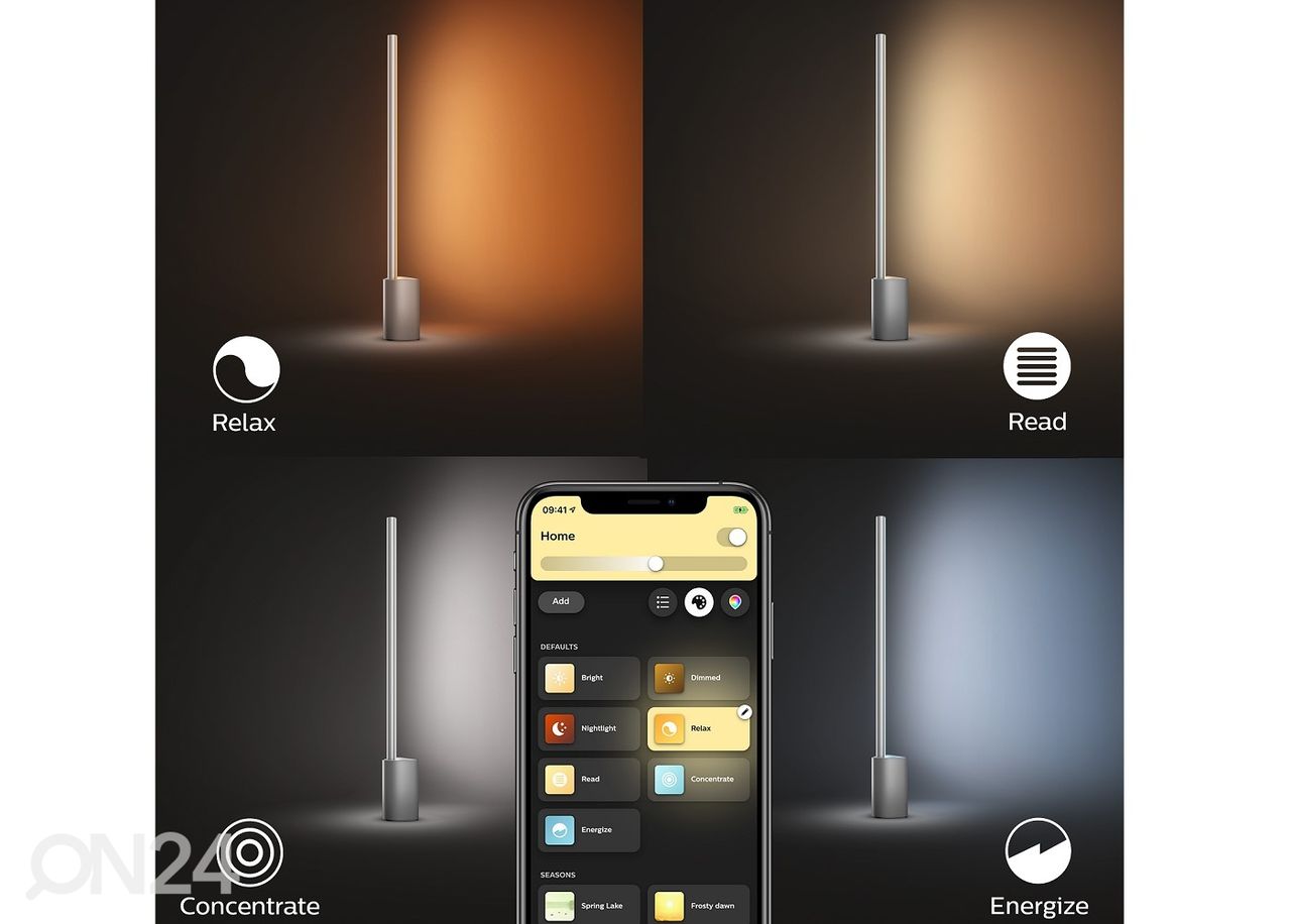 Philips Hue White and Color ambience lattiavalaisin Signe tasaisella värinvaihdolla kuvasuurennos