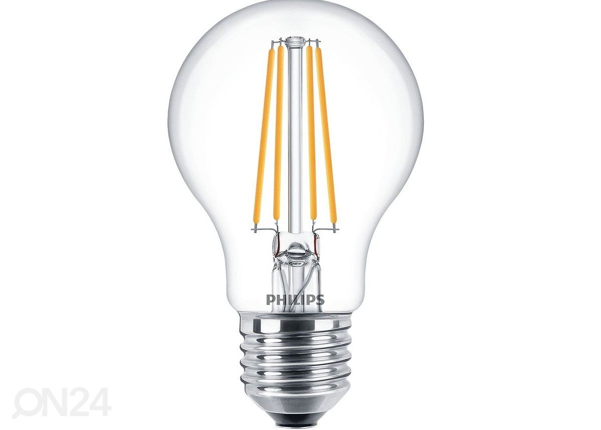 Philips LED Filament-lamppu 60W A60 E27 2700K 806lm kuvasuurennos
