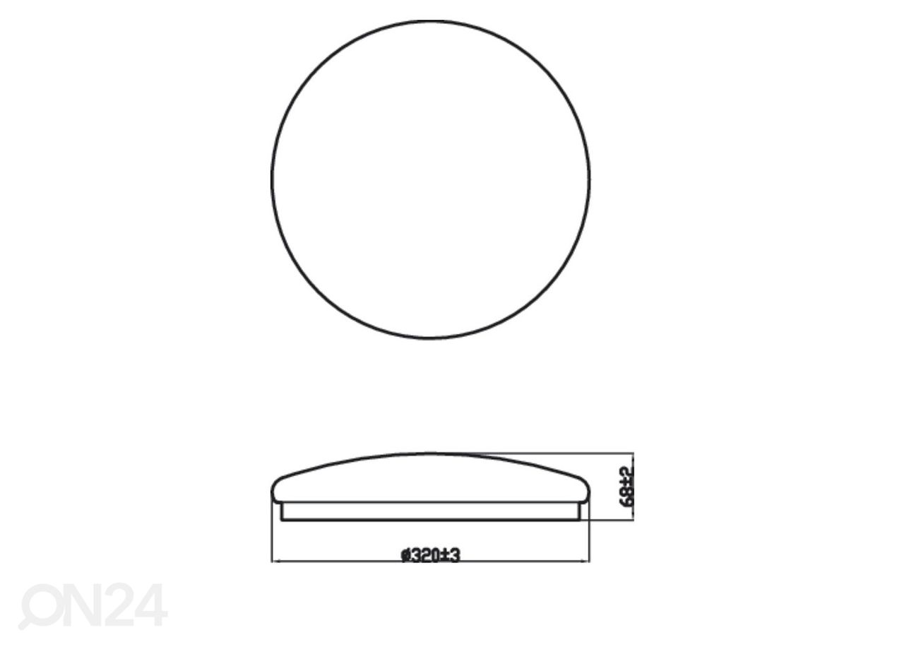 Philips Moire kattovalaisin 17 W 2700K kuvasuurennos