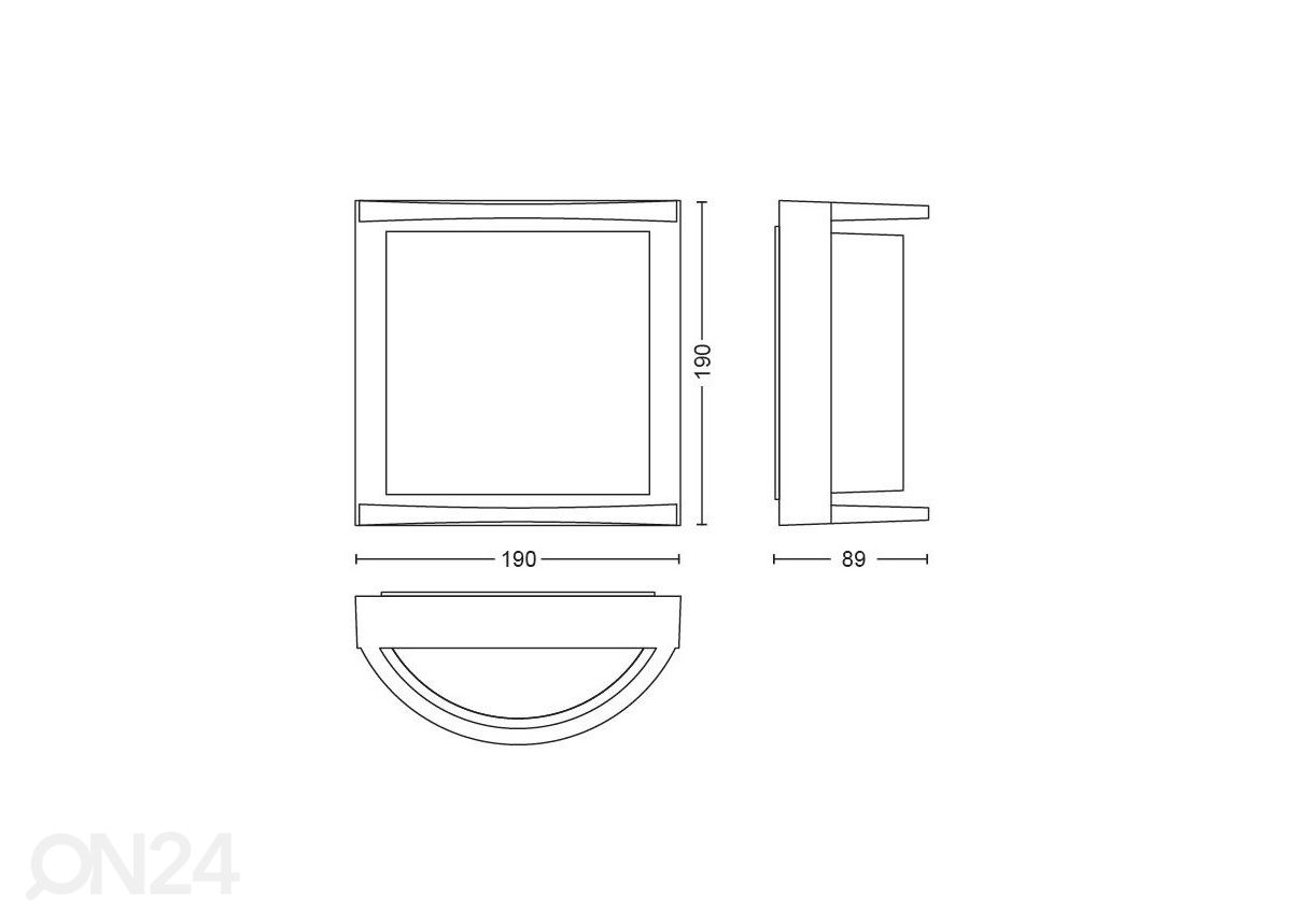 Philips Samondra seinävalaisin 12 W 1200lm 2700K kuvasuurennos