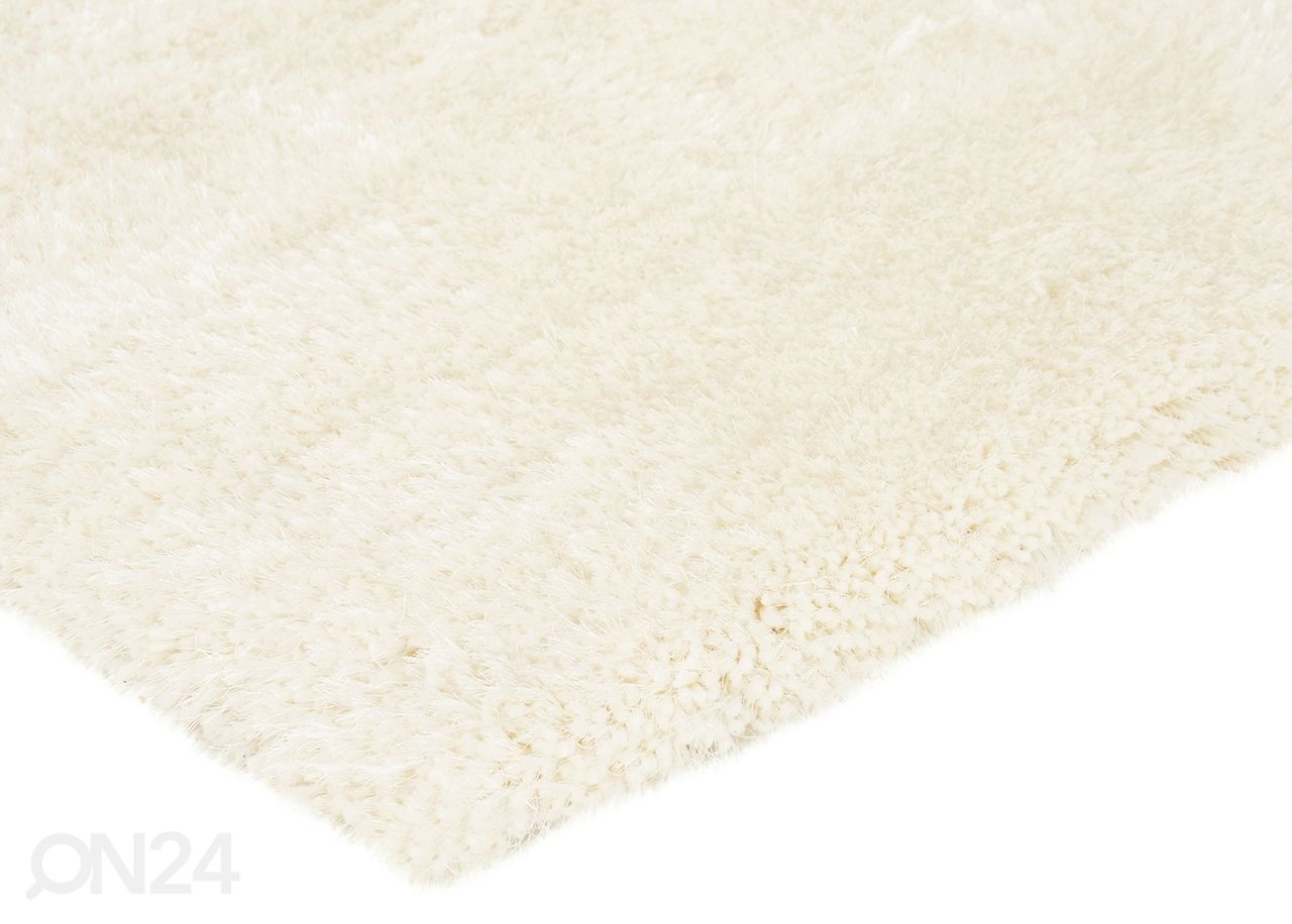 Pitkänukkainen matto 150x220 cm, valkoinen kuvasuurennos