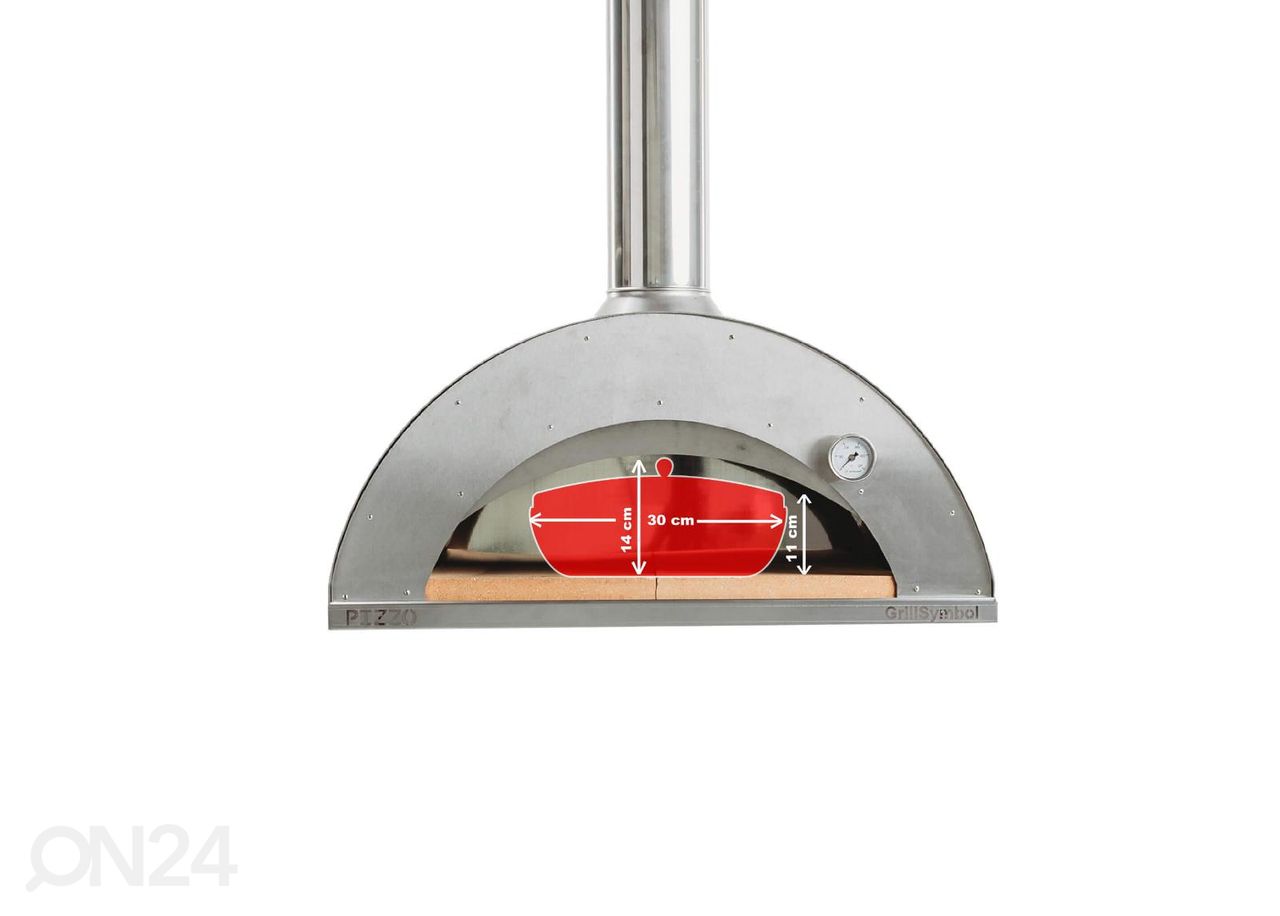 Pizzauuni pöytätasolla Pizzo-XL-set-inox kuvasuurennos