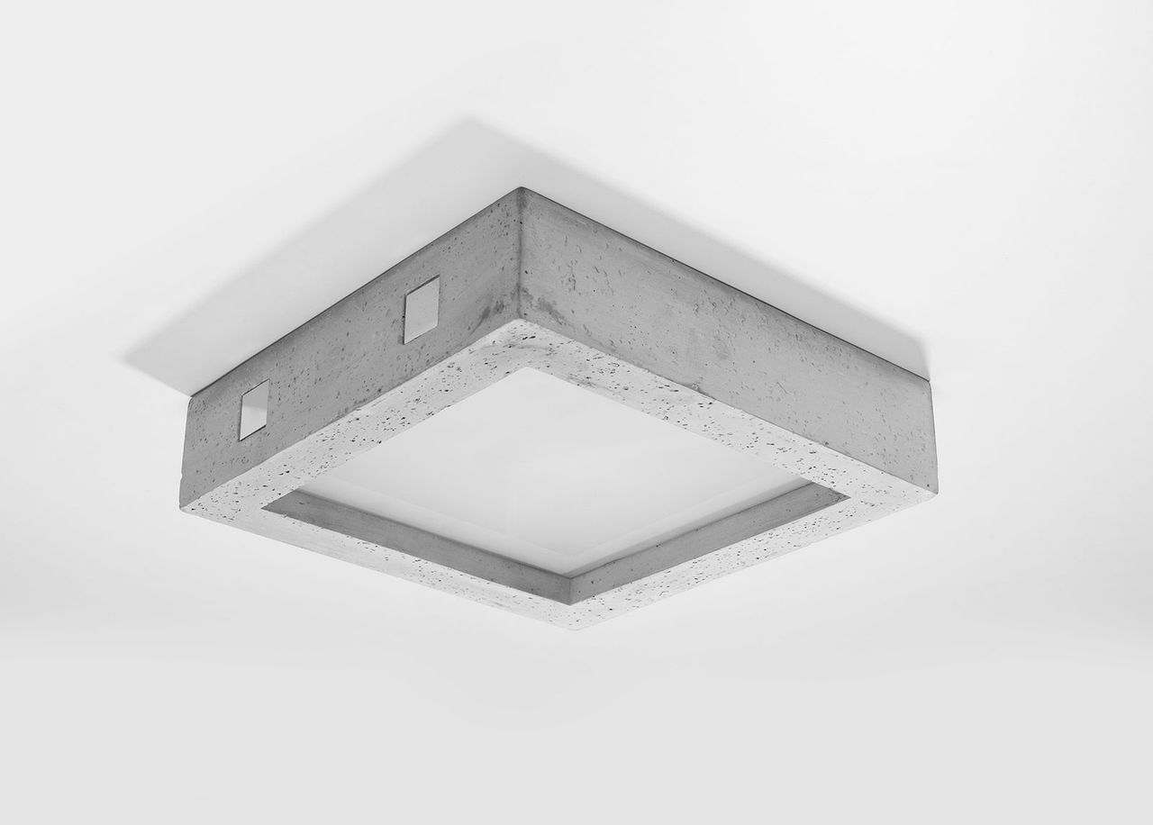 Plafondi Riza LED, harmaa kuvasuurennos