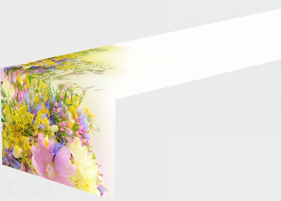 Pöytäliina SUMMER FIELD FLOWERS 30x100 cm kuvasuurennos