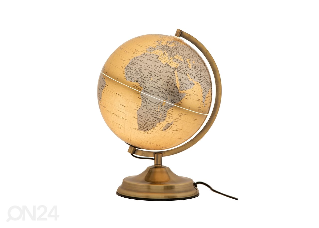 Pöytävalaisin Globe Ø25 cm, kullan-, hopean- ja ruosteenvärinen kuvasuurennos