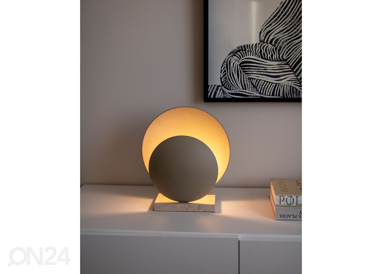 Pöytävalaisin Orbit, beige kuvasuurennos