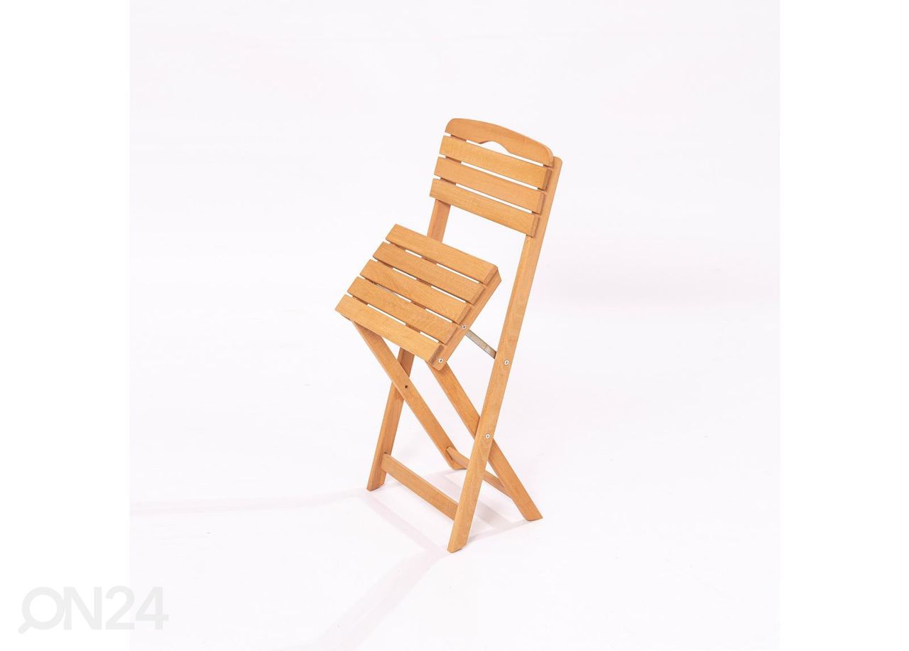 Puutarhakalusteet 2 tuolia + pöytä 50x50 cm kuvasuurennos