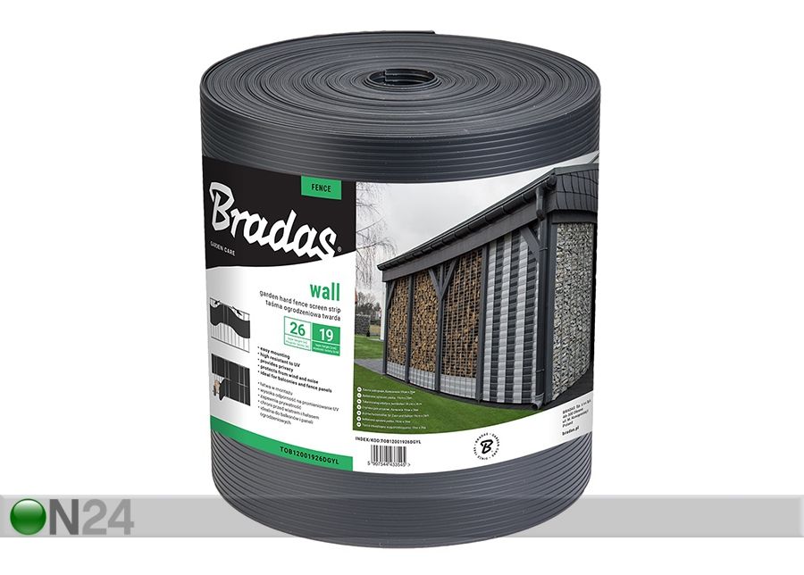 Puutarhaverkko Bradas Wall 1200 g/m², 26 m kuvasuurennos