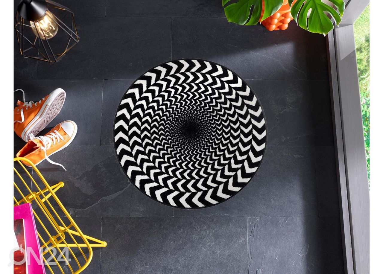 Pyöreä matto Circle of Illusion Ø 85 cm kuvasuurennos