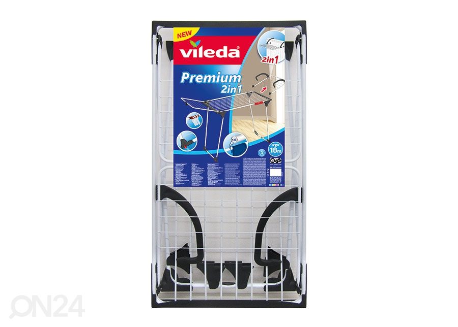 Pyykinkuivausteline VILEDA PREMIUM 2in1 kuvasuurennos