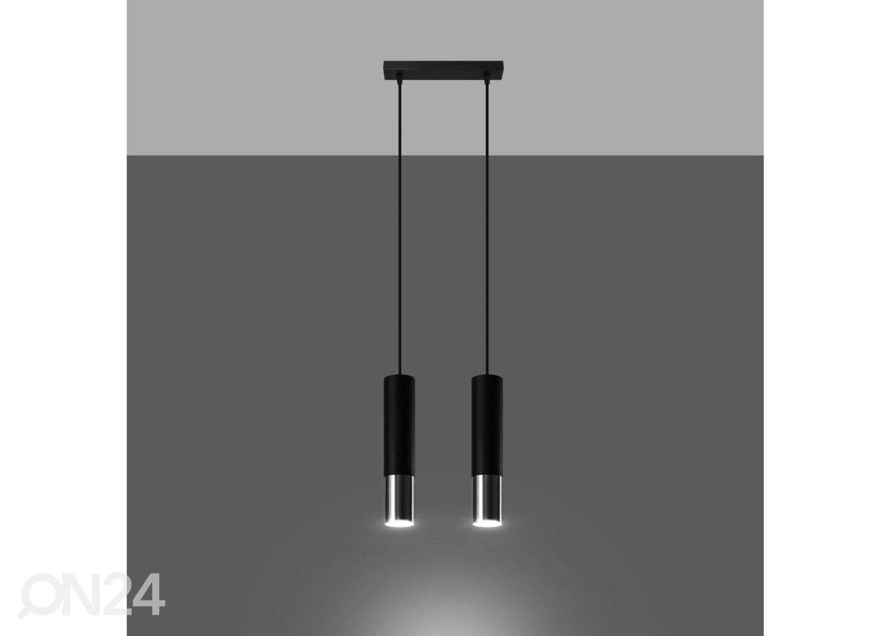 Riippuvalaisin Loopez 2, musta/kromi kuvasuurennos