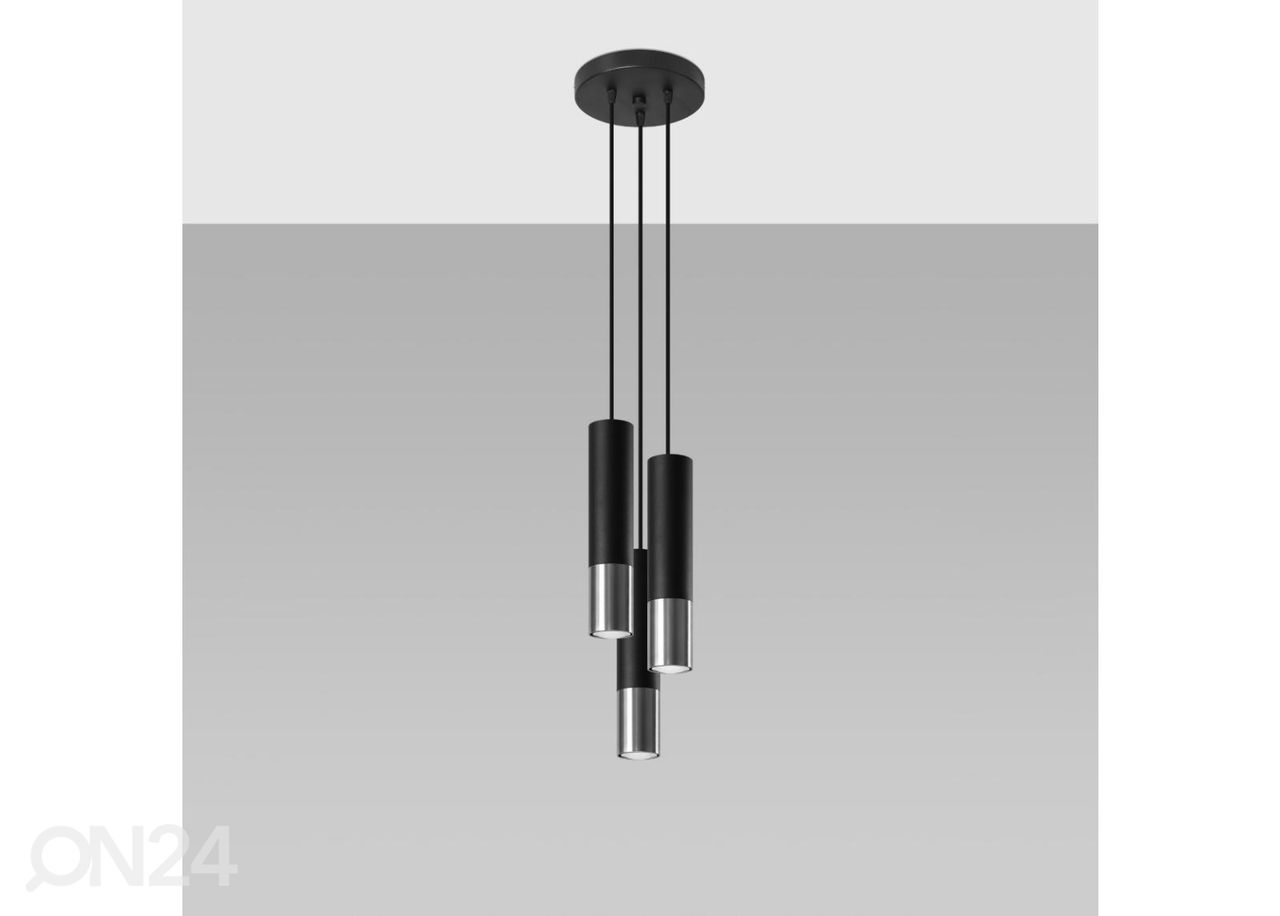 Riippuvalaisin Loopez 3P, musta/kromi kuvasuurennos