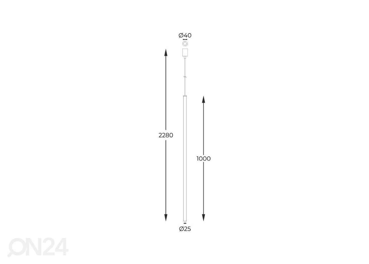 Riippuvalaisin Nova L h228 cm kuvasuurennos