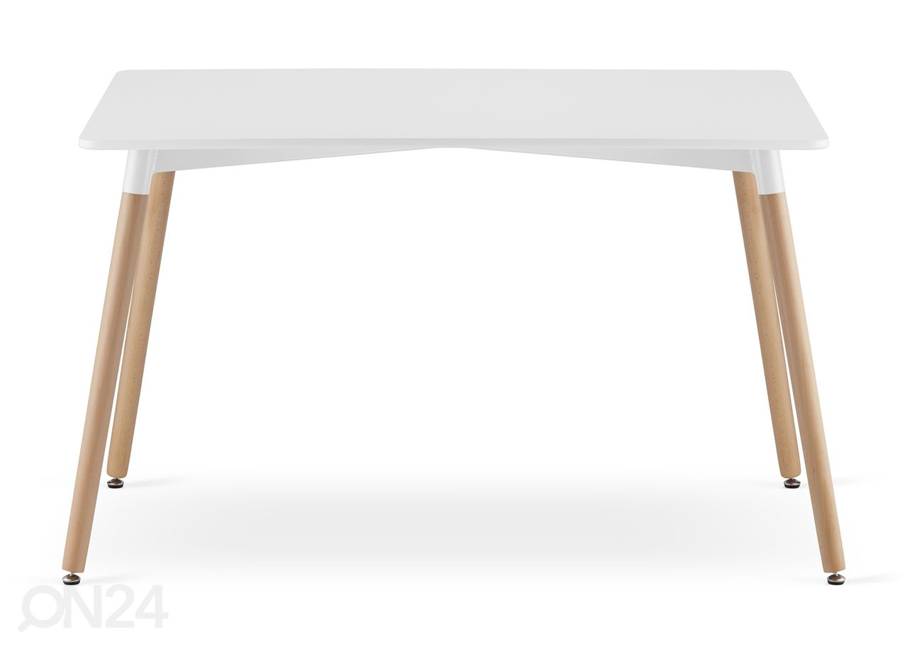 Ruokapöytä Adria 80x120 cm, valkoinen kuvasuurennos