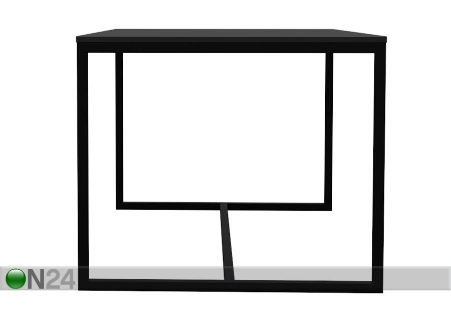 Ruokapöytä Lipp 140x90 cm, musta kuvasuurennos