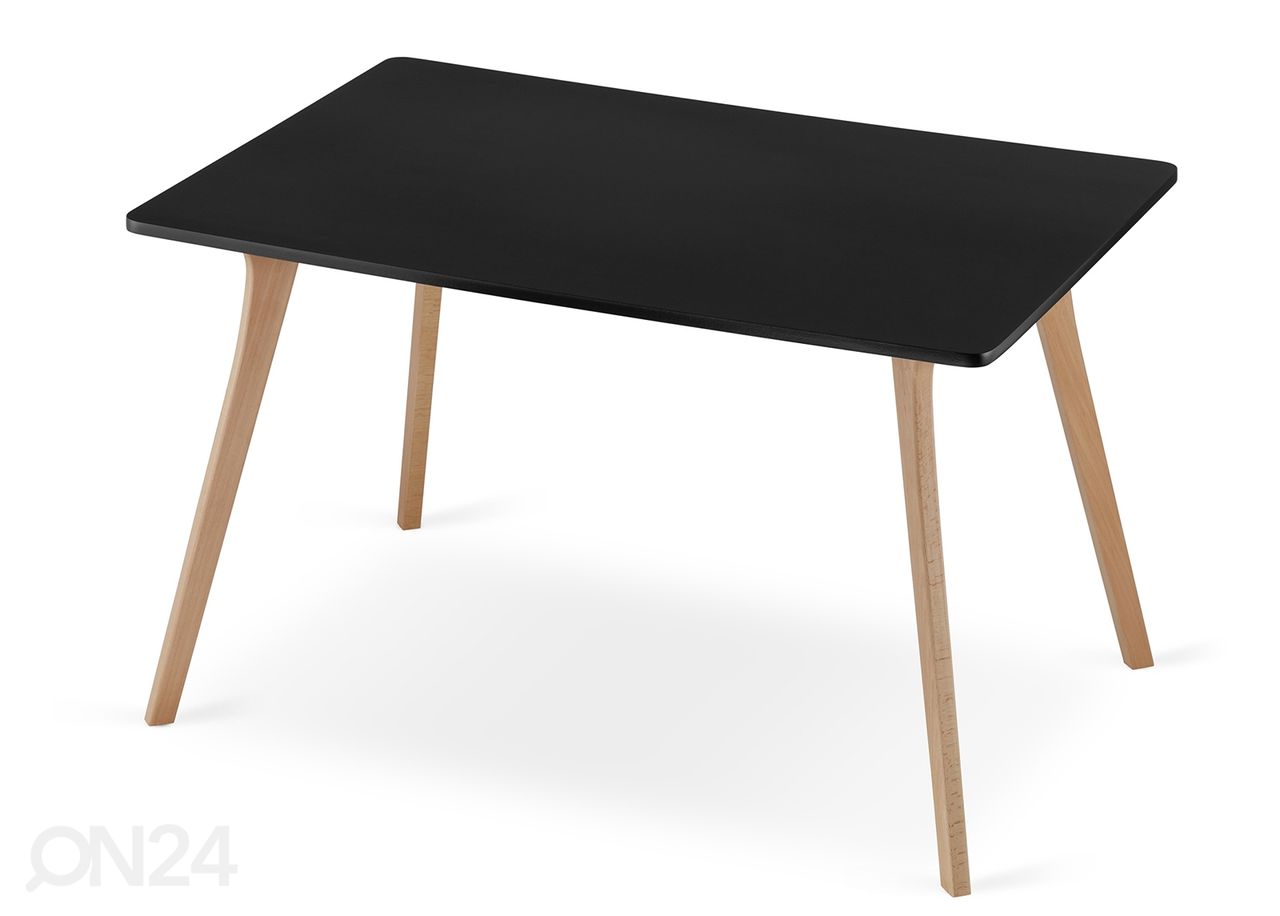 Ruokapöytä Monti 80x120 cm, musta kuvasuurennos