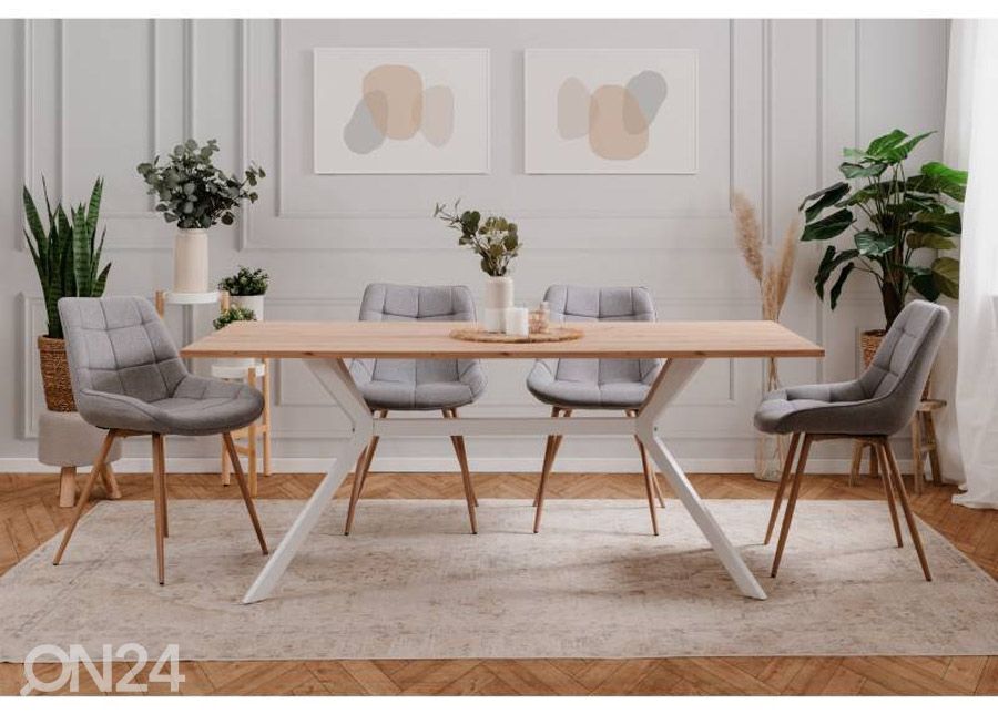 Ruokapöytä Onex 90x180 cm kuvasuurennos