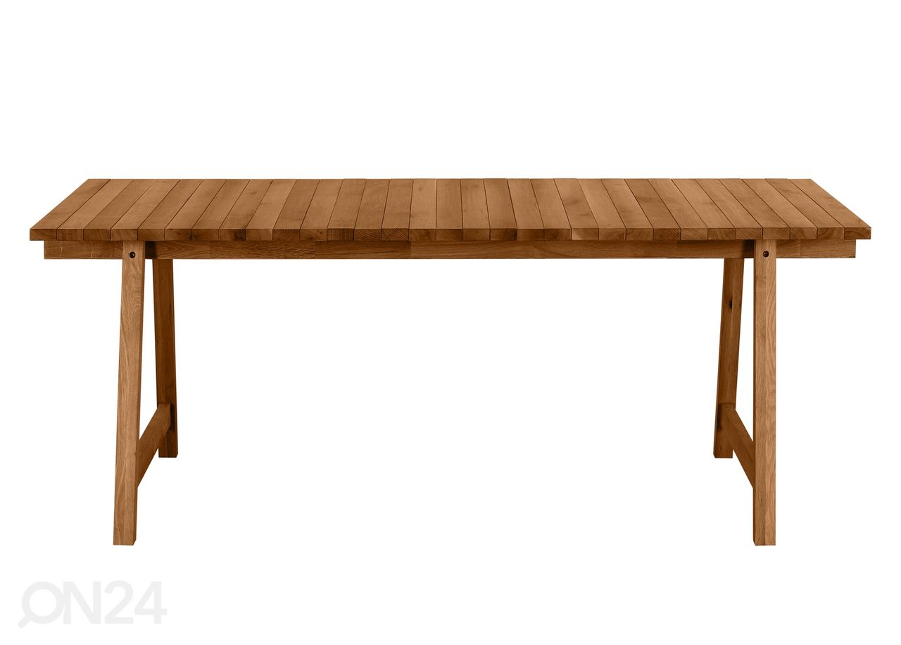 Ruokapöytä Wooden Beams 198x100 cm kuvasuurennos