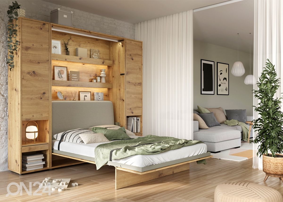 Sängynpääty Lenart BED CONCEPT pystysuoraan kaappisänkyyn 160x200 cm kuvasuurennos